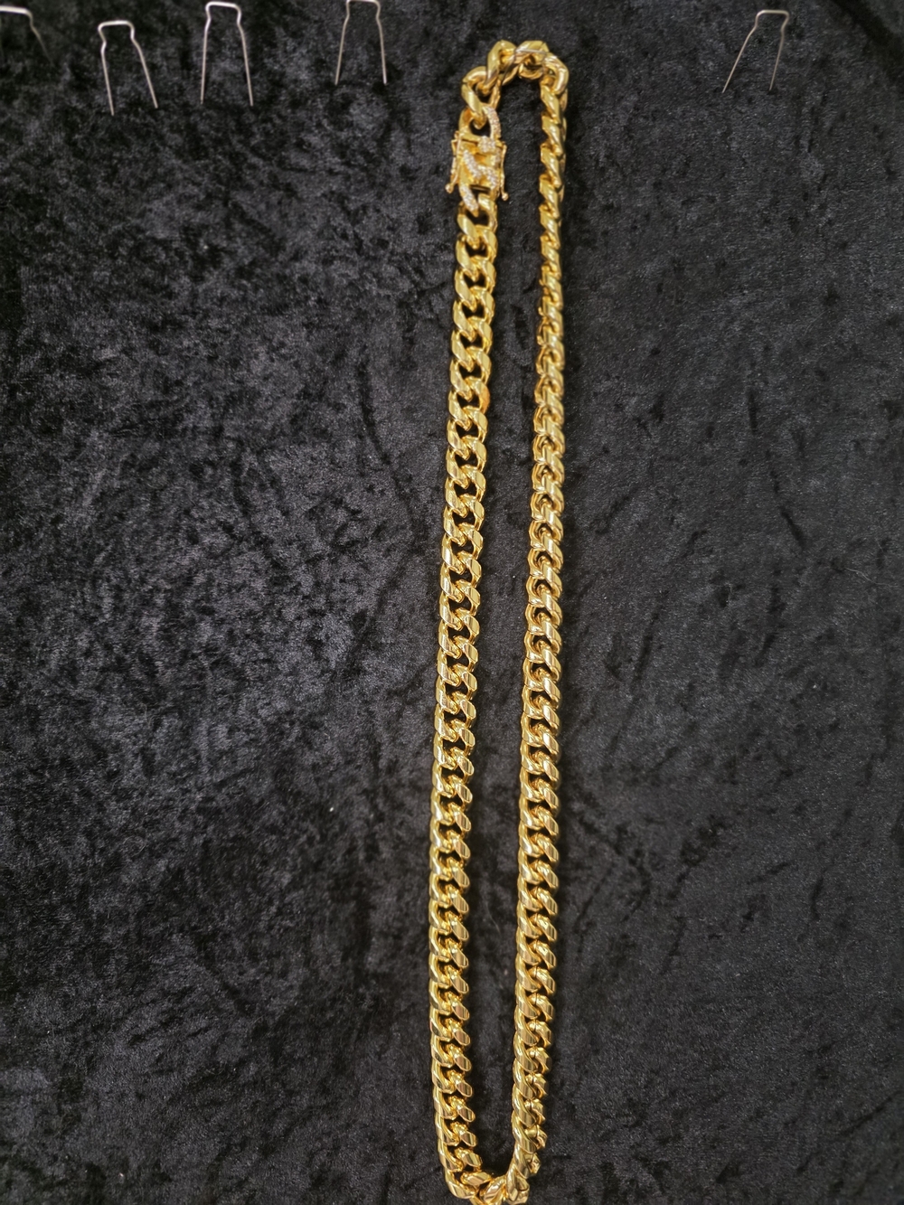 Gold Cuban Link Chain Necklace for Men - Unbranded